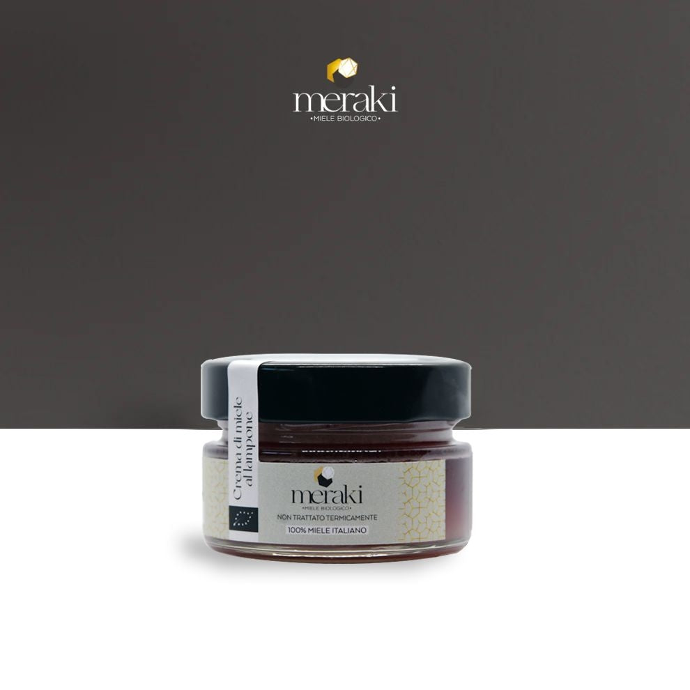 Crema di miele al lampone
