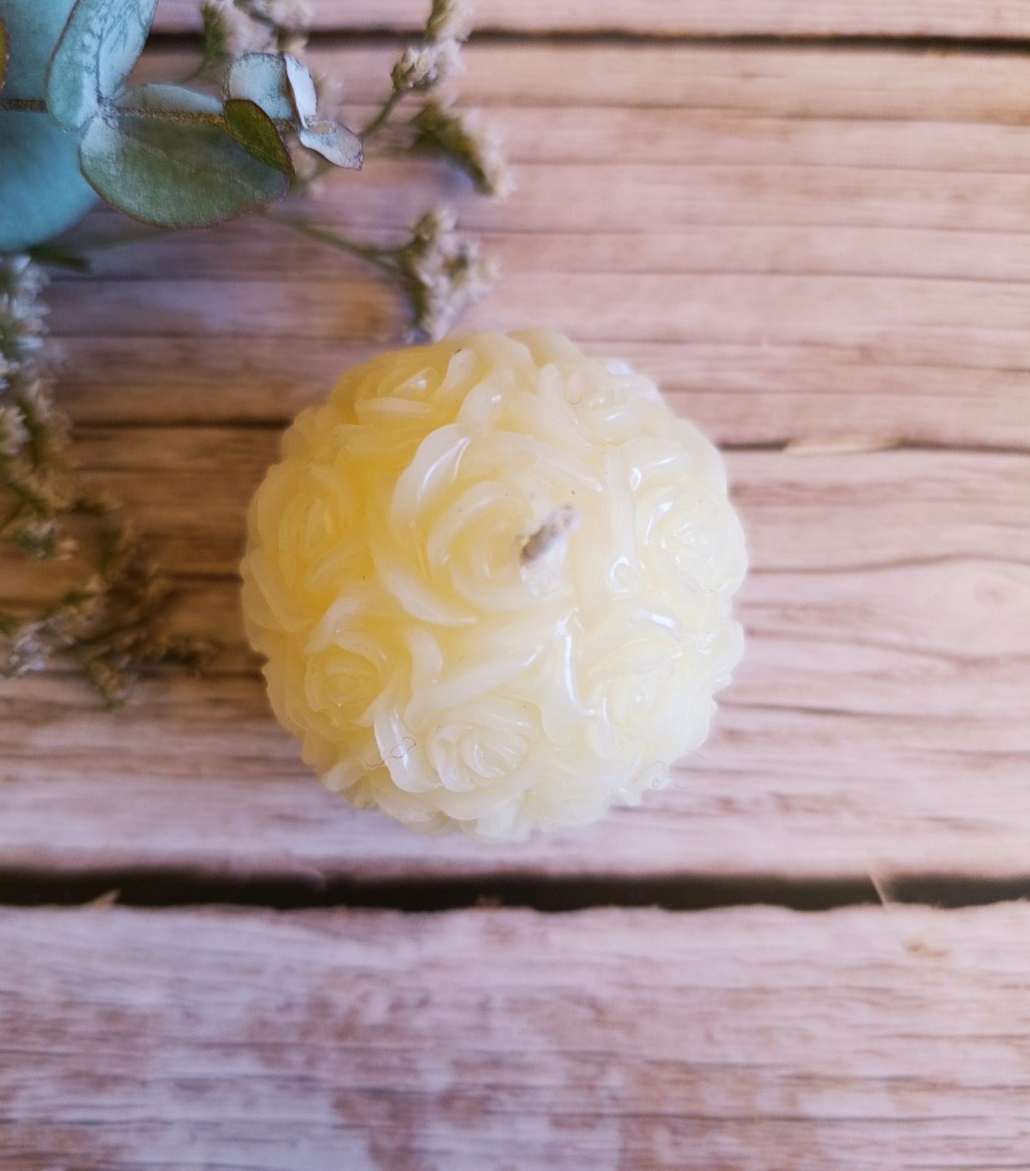 Candela sfera rose - piccola