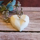 Cuore geometrico in cera d'api